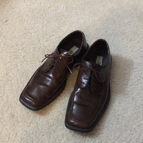 Jonathan Richards Brown Leather Oxfords Size 9.5 - Picture 2 of 8
